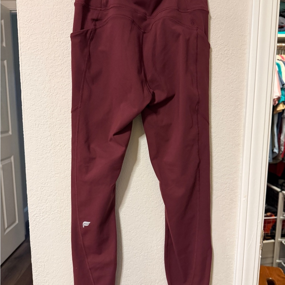 Fabletics Women's Burgundy Leggings